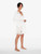 Short Robe in Off White with Cotton Leavers Lace_3