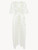 Off-white long silk robe with  macramé_0