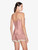 Silk Camisole Top with Leavers lace in Pink_2
