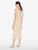 Long Cashmere Blend Ribbed Nightgown in Halo with Frastaglio_3