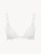 Soft Triangle Bra in Off White with Leavers lace_0