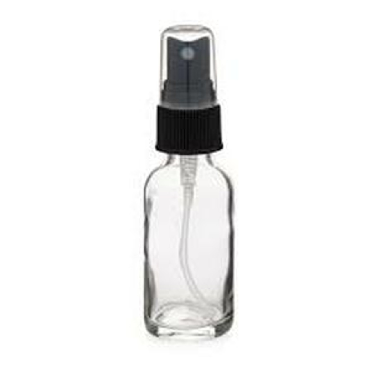 2 oz. Clear Boston Round Glass Bottle, 20mm 20-400