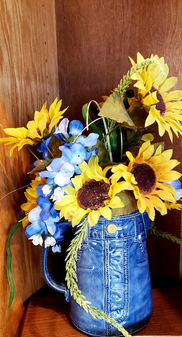 Blue Glass Basket