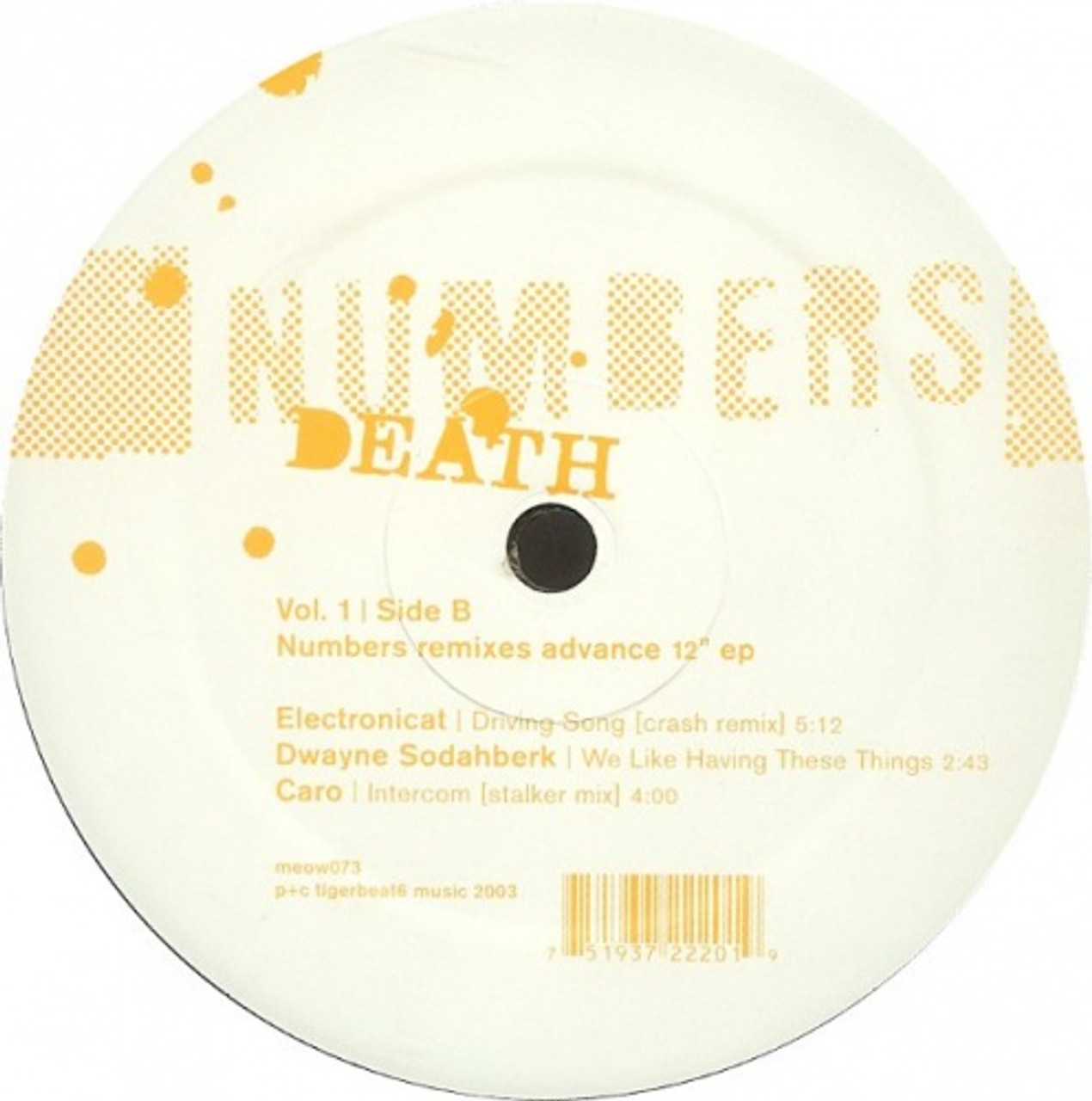 Numbers - Death Remixes Vol. 1 - 12