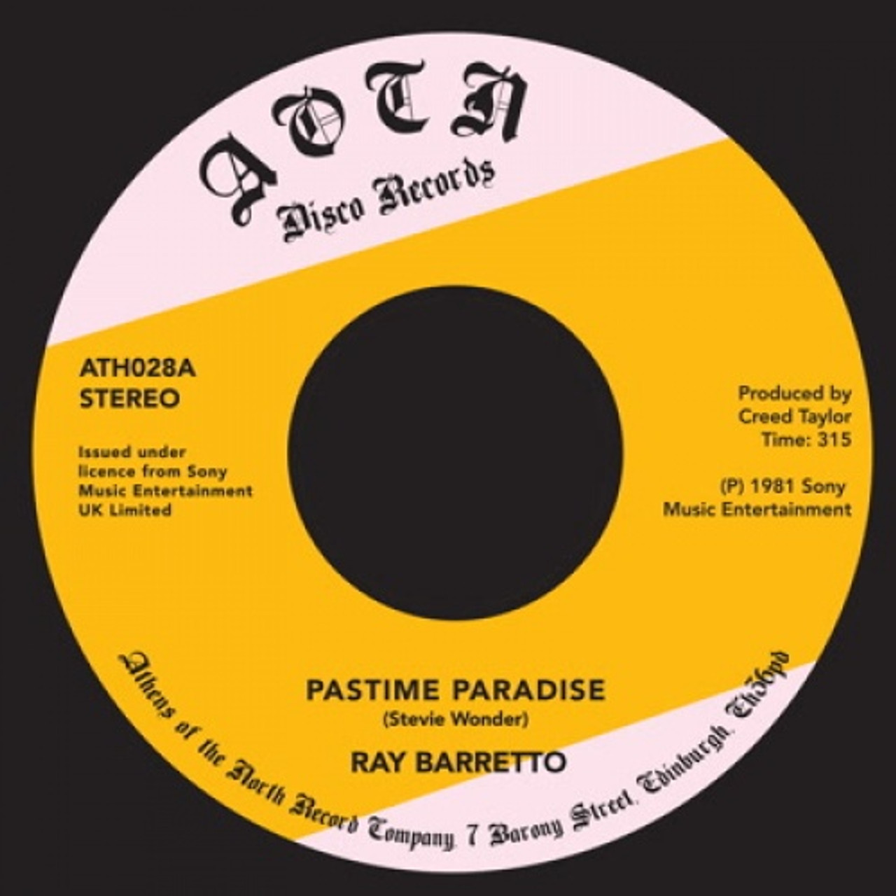 7\" ALI / Pasttime Paradise 、Me Guesta 〜 ALI : ME GUESTA BOOGALO / PASTTIME PARADISE (7