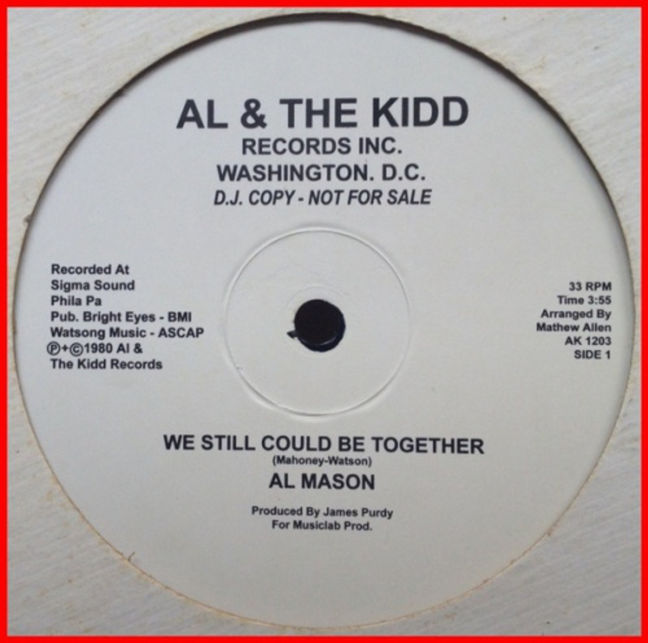 日本に Together Be Could Still We / Mason Al b/w Kiidd）12″ The