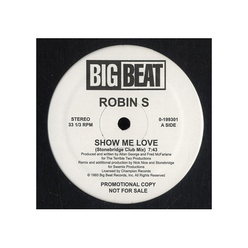 Robin S. Show Me Love 12インチレコード Robin S - Show Me Love - 12