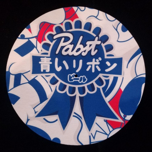 Pabst Blue Ribbon Beer - Japanese Label - Single Slipmat - Ear