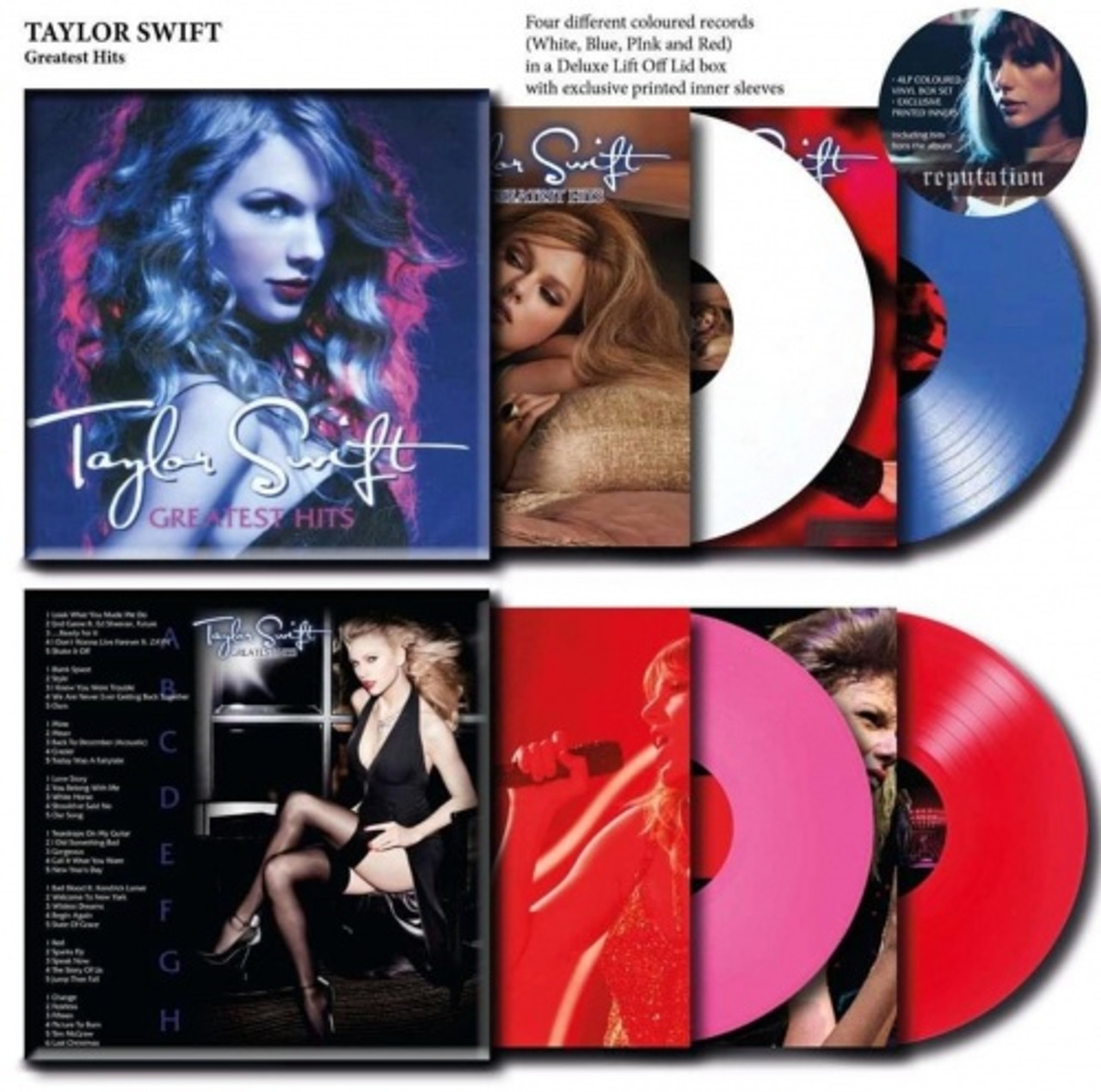 taylor swift lp レコード4枚 Taylor Swift - Greatest Hits - 4x LP Colored Vinyl Box Set