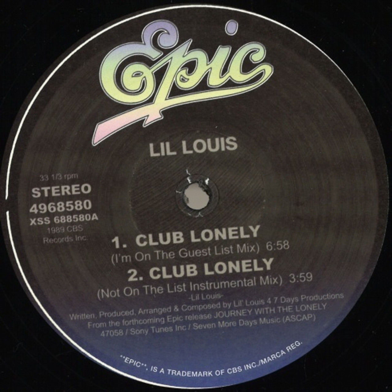 Lil' Louis & The World - Club Lonely (Mixes) - 12