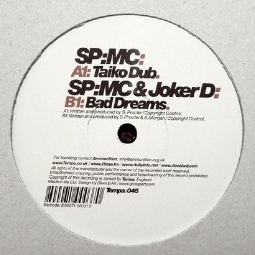 Sp:Mc - Taiko Dub/Bad Dreams - 12" Vinyl