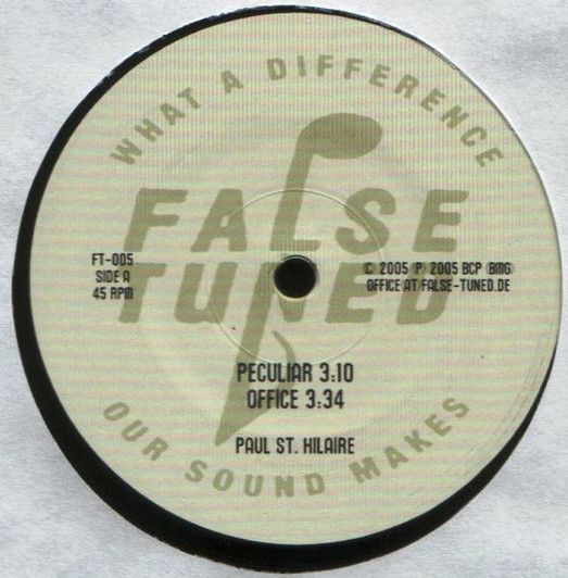 Paul St. Hilaire - Peculiar - 12" Vinyl Paul St. Hilaire - Peculiar - 12" Vinyl