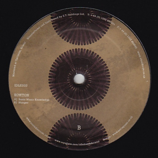 Kowton - Basic Music Knowledge - 12" Vinyl Kowton - Basic Music Knowledge - 12" Vinyl