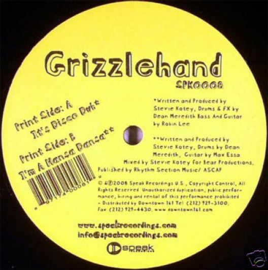 Grizzlehand - It's Disco Dub - 12" Vinyl Grizzlehand - It's Disco Dub - 12" Vinyl