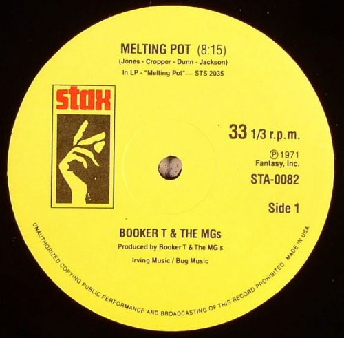 Booker T & The Mg's / Bar Kays - Melting Pot/Soul Finger - 12" Vinyl
