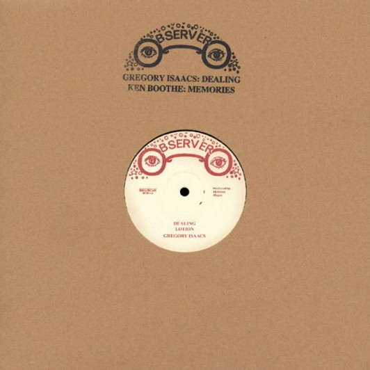 Gregory Isaacs /  Ken Boothe - Dealing / Memories - 12" Vinyl