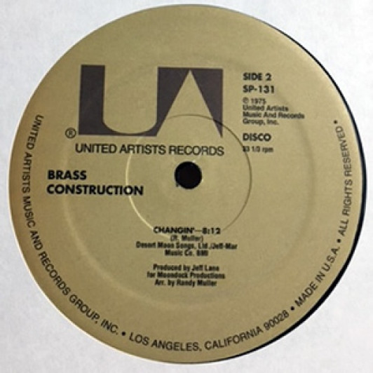 Brass Construction - Movin' / Changin' - 12" Vinyl Brass Construction - Movin' / Changin' - 12" Vinyl