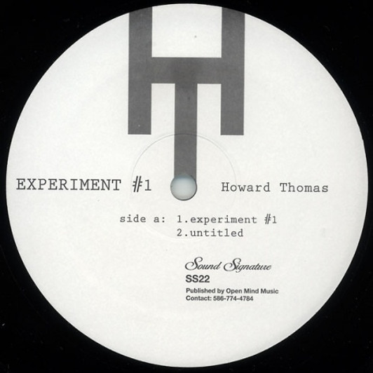 Howard Thomas - Experiment #1 - 12" Vinyl Howard Thomas - Experiment #1 - 12" Vinyl