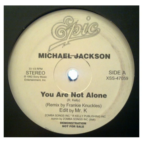 Michael Jackson / Lil' Louis - You Are Not Alone / Club Lonely - 12" Vinyl