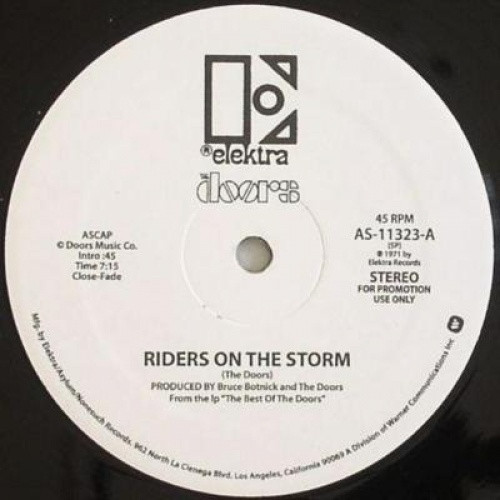 The Doors - Riders on the Storm - 12" Vinyl