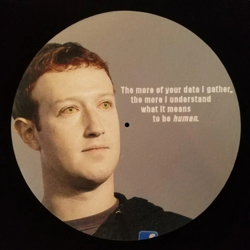 Mark Zuckerberg - What It Means To Be Human - Single Slipmat