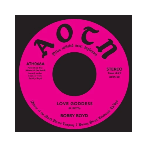 Bobby Boyd - Love Goddess - 7" Vinyl
