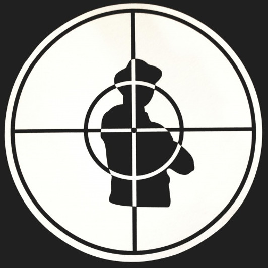 Public Enemy - Crosshairs (Black On White) - Single Slipmat