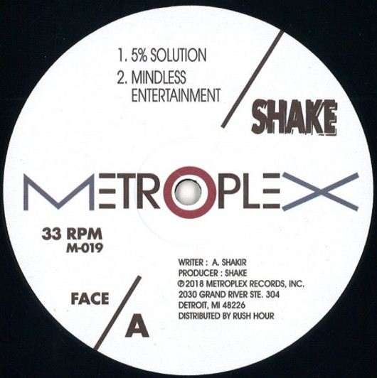 Shake - 5% Solution - 12" Vinyl Shake - 5% Solution - 12" Vinyl