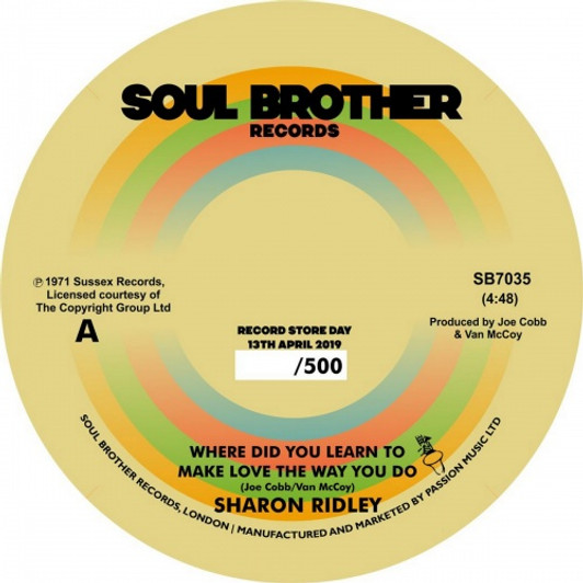 Sharon Ridley / Ralph Graham - Where Did You.. / Ain't No Need RSD - 7" Vinyl Sharon Ridley / Ralph Graham - Where Did You.. / Ain't No Need RSD - 7" Vinyl