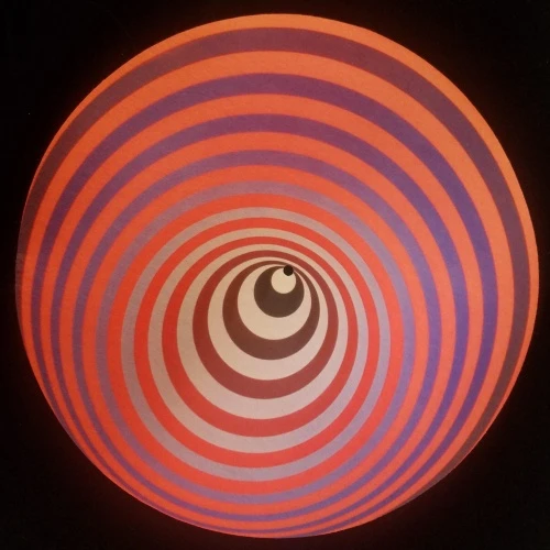 Victor Vasarely - Circle (Red) - Single Slipmat