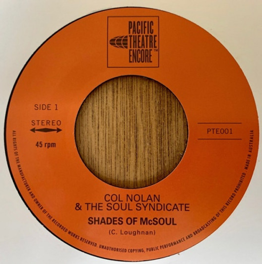 Col Nolan & The Soul Syndicate - Shades Of McSoul - 7" Vinyl Col Nolan & The Soul Syndicate - Shades Of McSoul - 7" Vinyl