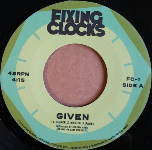Fixing Clock - Given / Minos - 7" Vinyl