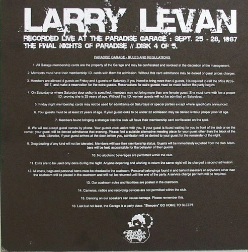 Larry Levan - Final Nights Of Paradise 2/5 - 12