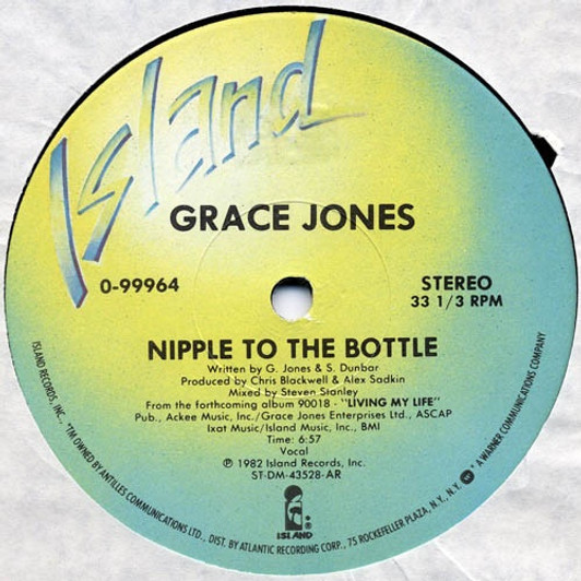 Grace Jones - Nipple To The Bottle - 12" Vinyl