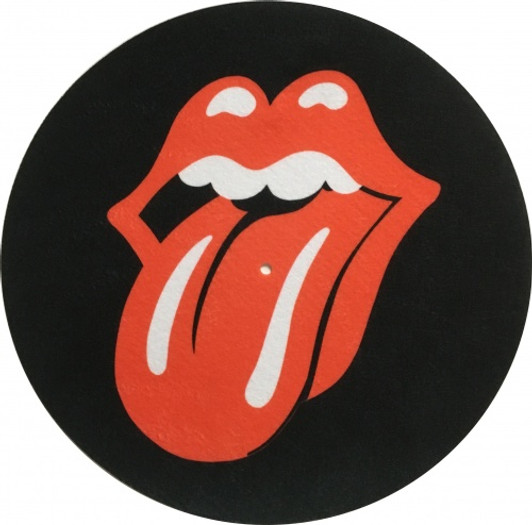The Rolling Stones - Tongue Logo (Black) - Single Slipmat