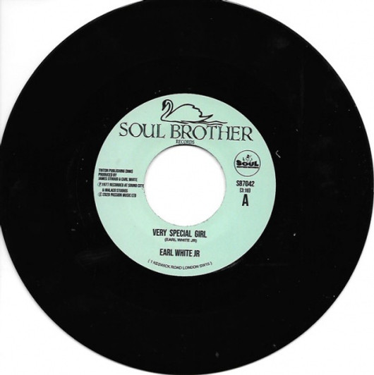 Earl White Jr - Very Special Girl / Never Fall In Love Again - 7" Vinyl