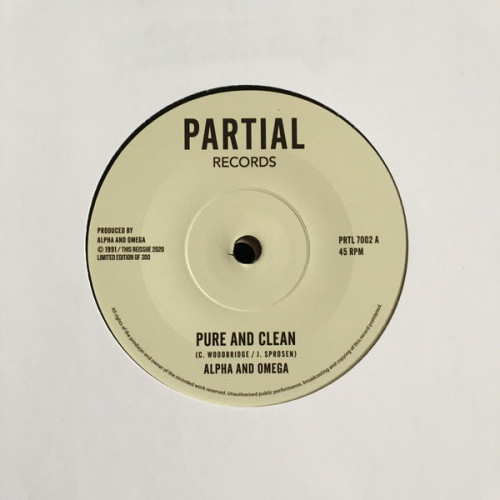 Alpha & Omega - Pure And Clean - 7" Vinyl