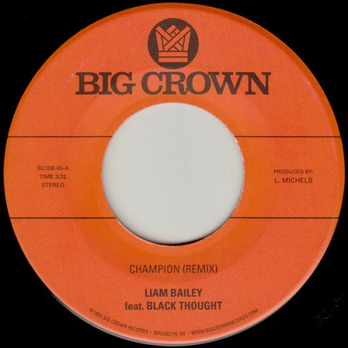 Liam Bailey - Champion (Remix) - 7" Vinyl