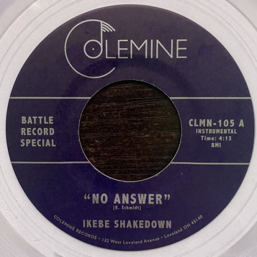 Ikebe Shakedown / The Jive Turkeys - No Answer - 7" Clear Vinyl