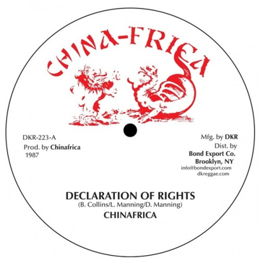 Chinafrica - Declaration Of Rights / Bababoom - 12" Vinyl