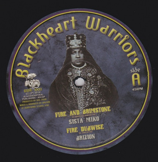 Sista Miko / Brizion - Fire And Brimstone - 10" Vinyl