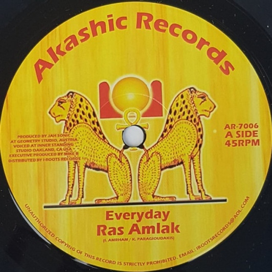 Ras Amlak / Jah Sonic - Everyday - 7" Vinyl