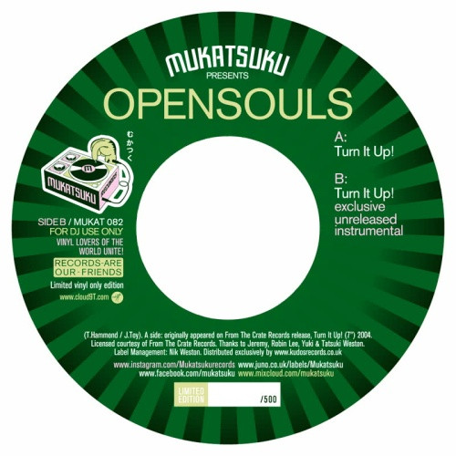 Opensouls - Turn It Up - 7" Vinyl