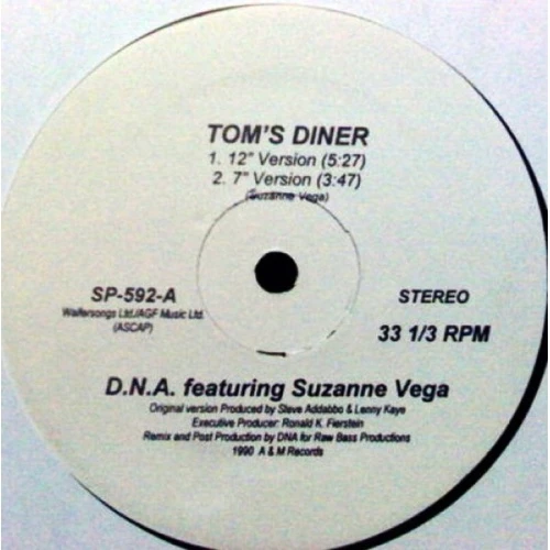 DNA / Suzanne Vega - Tom's Diner - 12" Vinyl