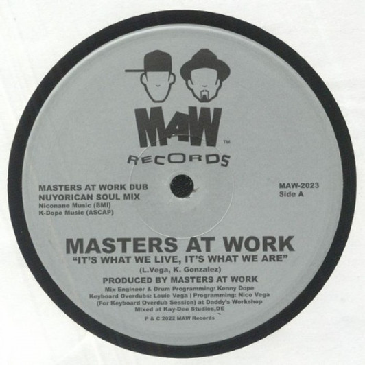 Masters At Work - It's What We Live, It's What We Are - 12" Vinyl Masters At Work - It's What We Live, It's What We Are - 12" Vinyl