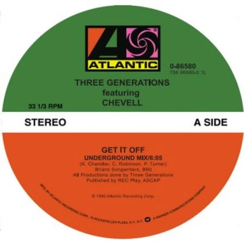 Three Generations - Superlover / Get It Off - 12" Vinyl