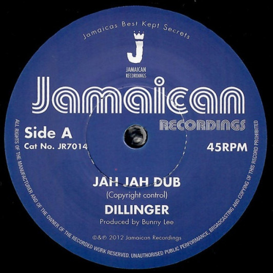 Dillinger / King Tubby - Jah Jah Dub - 7" Vinyl Dillinger / King Tubby - Jah Jah Dub - 7" Vinyl