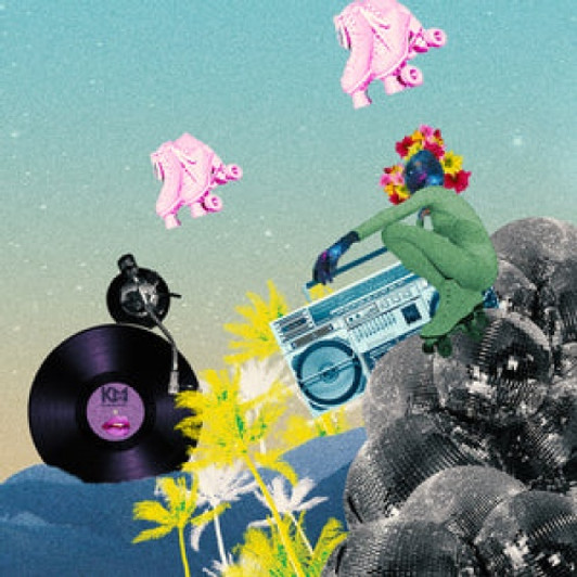 Mishell Ivon & Drop Out Orchestra - Skate / Good Fun - 7" Vinyl