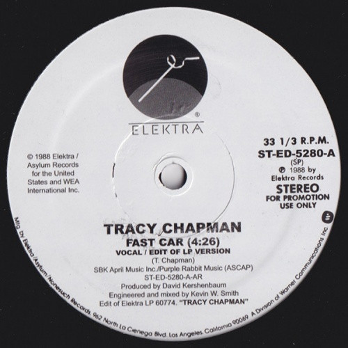 Tracy Chapman - Tracy Chapman - LP Colored Vinyl - Ear Candy Music