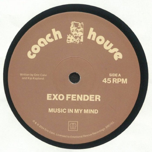 Exo Fender - Music In My Mind - 12" Vinyl Exo Fender - Music In My Mind - 12" Vinyl